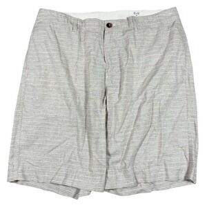 Billy Reid MSL ALA Cotton Chino Golf Shorts Size 36x9 Gray Beige Made In USA